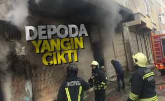 Samsun'da depoda yangın çıktı