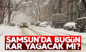 Samsun'da kar yağışı uyarısı yapıldı