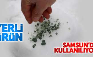 Samsun'da karla mücadelede solüsyon kullanılıyor