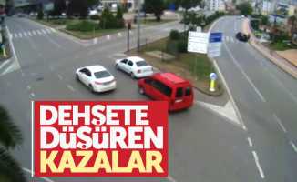 Samsun'da korkunç trafik kazaları