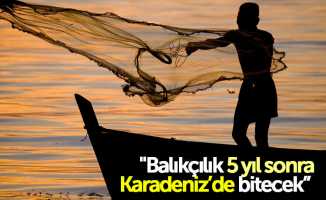 "Balıkçılık 5 yıl sonra Karadeniz’de bitecek” 