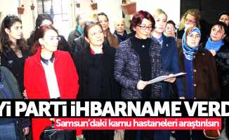 İYİ Parti, Samsun'daki kamu hastanelerinden bilgi istedi