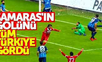 Samaras'ın golünü tüm Türkiye gördü