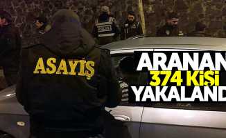 Samsun'da aranan 374 kişi yakalandı
