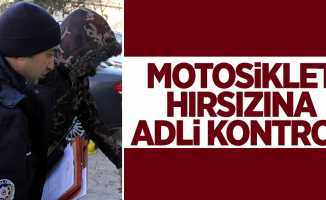 Samsun'daki motosiklet hırsızına adli kontrol