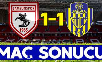 Samsunspor 1-1 Ankaragücü (Maç sonucu)