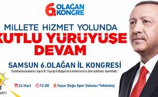 Cumhurbaşkanı Recep Tayyip Erdoğan, Samsun'a geliyor