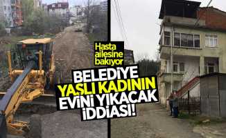 Samsun'da ailesine bakan yaşlı kadının evi yıkılacak iddiası