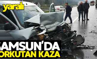 Samsun'da korkutan kaza: 4 yaralı