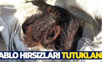 Samsun’da kablo hırsızları tutuklandı