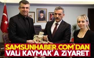 Samsunhaber.com'dan Vali Kaymak'a ziyaret