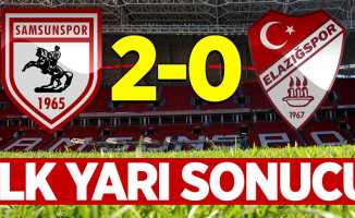 Samsunspor 2-0 Elazığspor (İlk yarı sonucu)