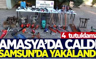 Amasya'da çaldı Samsun'da yakalandı