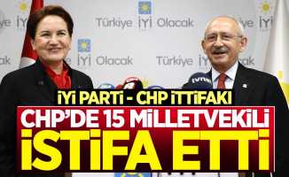 CHP'de 15 milletvekili istifa etti