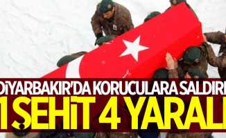 Diyarbakır'da koruculara saldırı! 1 şehit, 4 yaralı