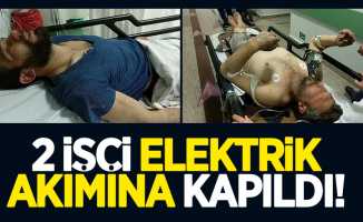 Samsun'da 2 işçi elektrik akımına kapıldı