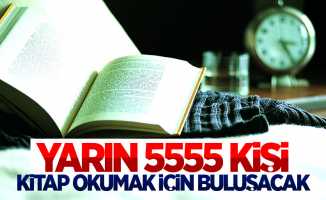 Samsun'da 5 bin 555 kişi kitap okuyacak