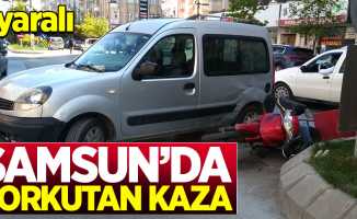 Samsun'da korkutan kaza: 1 yaralı