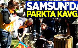 Samsun'da parkta kavga: 1 yaralı