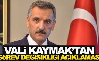 Samsun Valisi Kaymak'tan görev değişikliği açıklaması