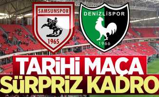 Samsunspor Denizlispor maçının ilk 11'leri belli oldu