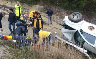 Sinop'ta korkutan kaza: 2 yaralı