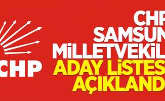 CHP Samsun Milletvekili aday listesi açıklandı