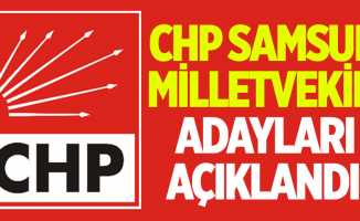 CHP Samsun milletvekili adayları açıklandı!
