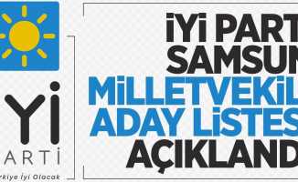 İYİ Parti Samsun Milletvekili aday listesi açıklandı