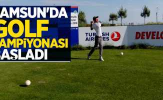 Samsun'da golf şampiyonası başladı