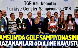 Samsun'da golf şampiyonları ödülüne kavuştu