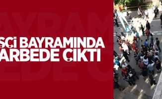 Samsun'da İşçi Bayramı'nda arbede çıktı