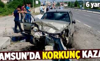 Samsun'da kaza! 6 yaralı