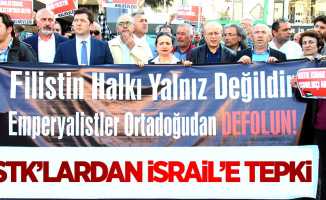 Samsun'da STK'lar İsrail'i protesto etti