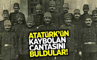 Atatürk'ün kayıp çantasını buldu