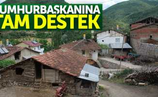 Bu köy Cumhurbaşkanı Erdoğan'a tam destek verdi