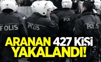 Samsun'da aranan 427 kişi yakalandı