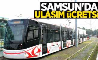 Samsun'da bugün ve yarın ulaşım ücretsiz