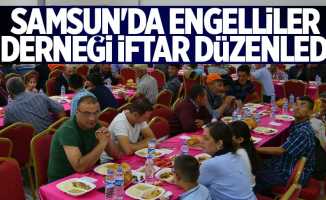 Samsun'da engelliler derneği iftar düzenledi