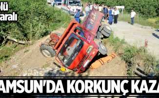 Samsun'da korkunç kaza! 2 ölü, 3 yaralı
