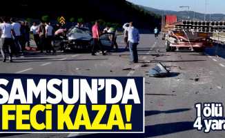 Samsun’da kaza! 1 ölü, 4 yaralı