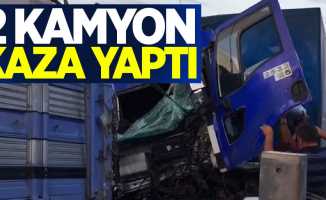 Samsun'da 2 kamyon kaza yaptı