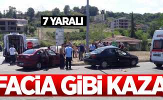 Samsun'da facia gibi kaza: 7 yaralı