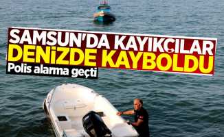 Samsun'da kayıkçılar denizde kayboldu! İhbara polis alarma geçti