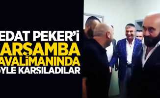 Sedat Peker'i Samsun Çarşamba Havalimanı'nda karşıladılar