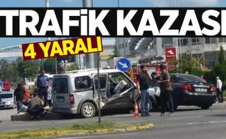 Çarşamba'da trafik kazası: 4 yaralı