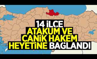Samsun'da 14 ilçe Atakum ve Canik hakem heyetine bağlandı