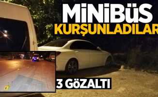 Samsun'da minibüsü kurşunladılar: 3 gözaltı
