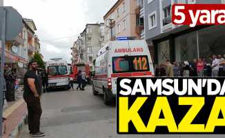 Samsun'da trafik kazası: 5 yaralı