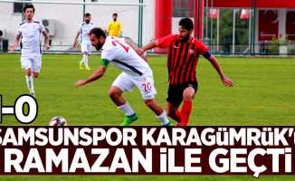 Samsunspor Karagümrük'ü Ramazan ile geçti 1-0